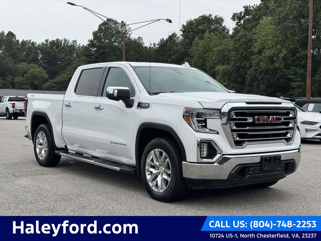 Summit White 2019 GMC Sierra 1500 Pickup Truck Four-Wheel Drive 8-Speed Automatic