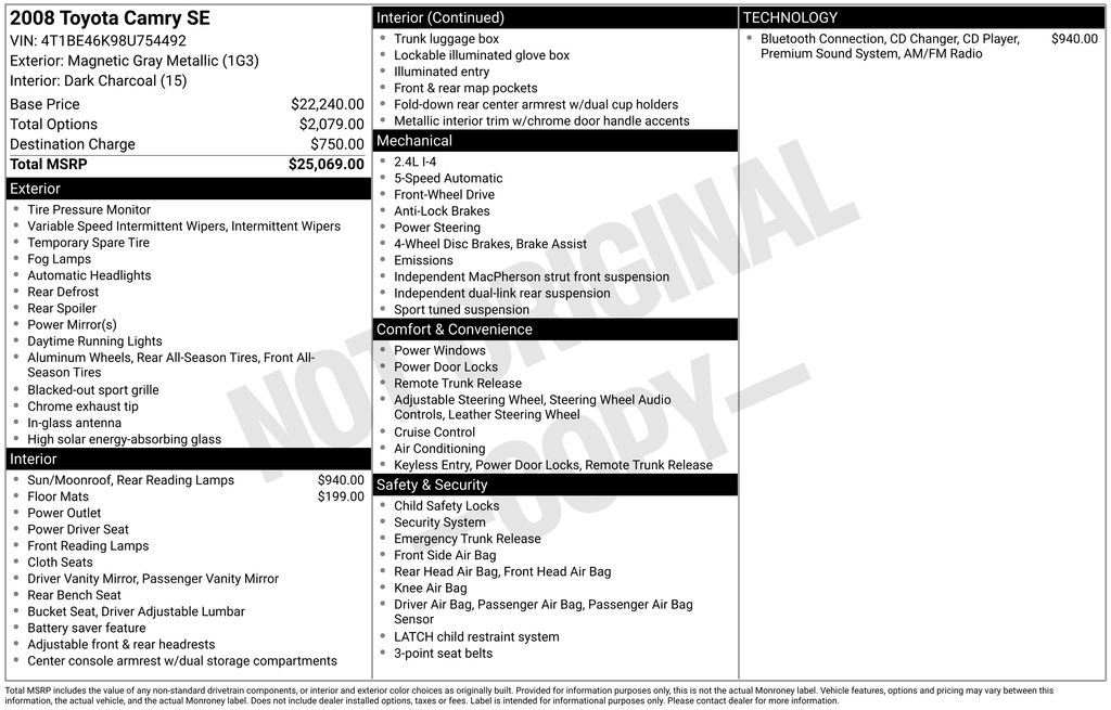 Thumbnail: 2008 Toyota Camry - 5