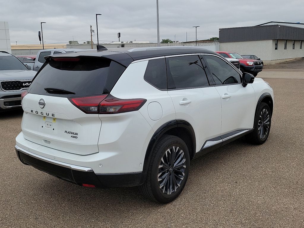 2026 Nissan Rogue Platinum White at Brown Honda