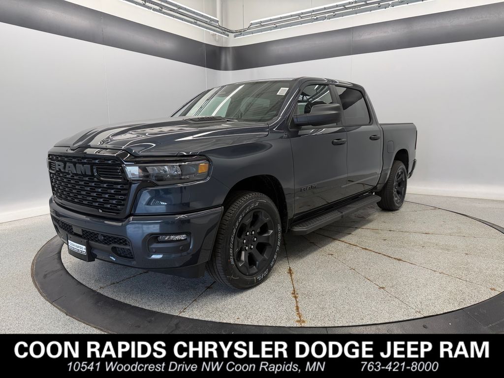 Forged Blue Metallic 2026 RAM 1500 Pickup Truck Four-Wheel Drive 8-Speed Automatic