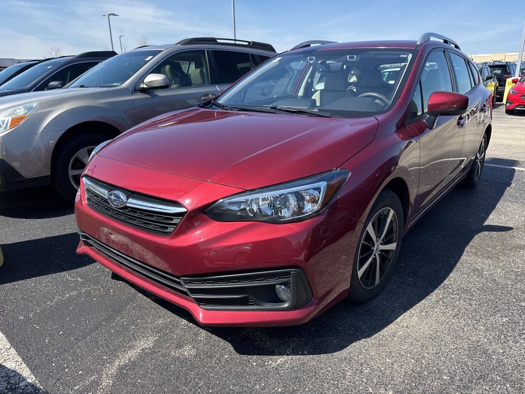 Crimson Red Pearl 2023 Subaru Impreza Premium Wagon AWD Wagon All-Wheel Drive Continuously Variable Transmission