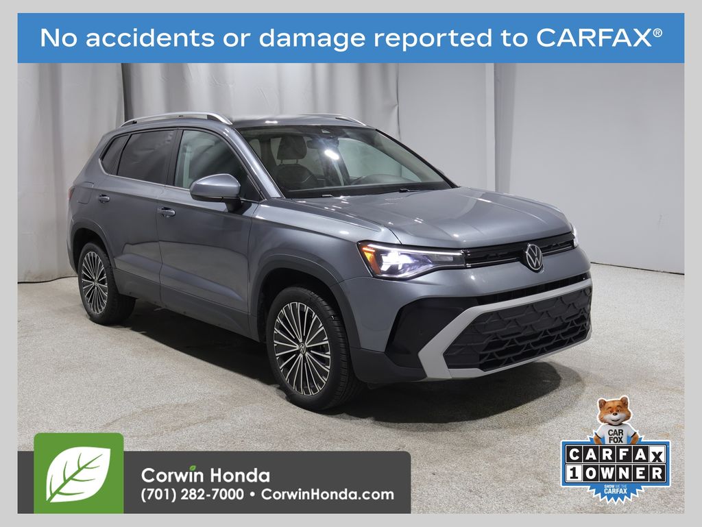 Deep Black Pearl 2025 Volkswagen Taos SUV / Crossover Front-Wheel Drive 8-Speed Automatic