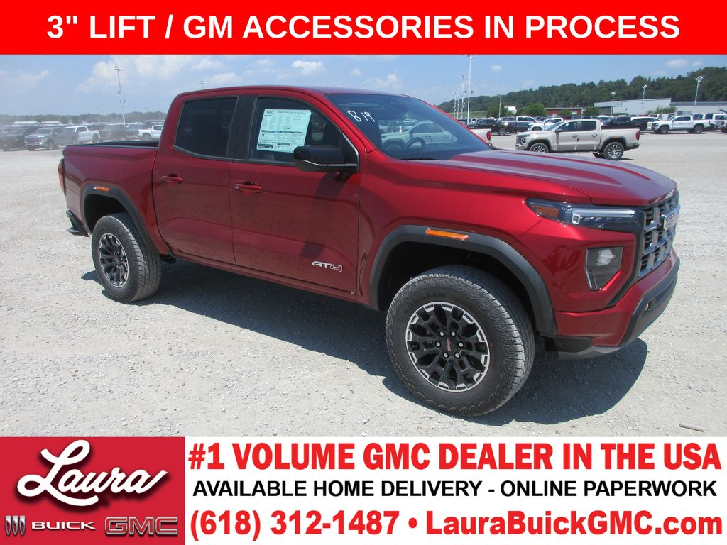 Volcanic Red Tintcoat 2026 GMC Canyon Pickup Truck Four-Wheel Drive 8-Speed Automatic