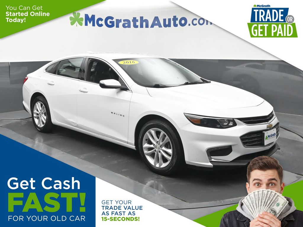 Summit White 2016 Chevrolet Malibu Sedan Front-Wheel Drive 6-Speed Automatic