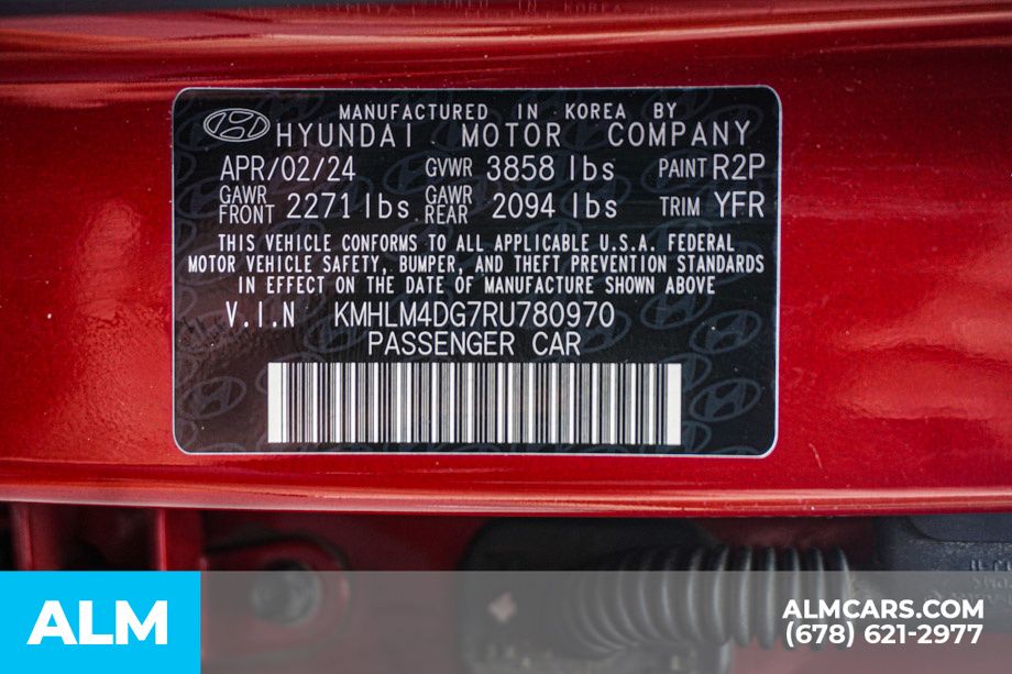 Used 2024 Red Hyundai SEL image 55