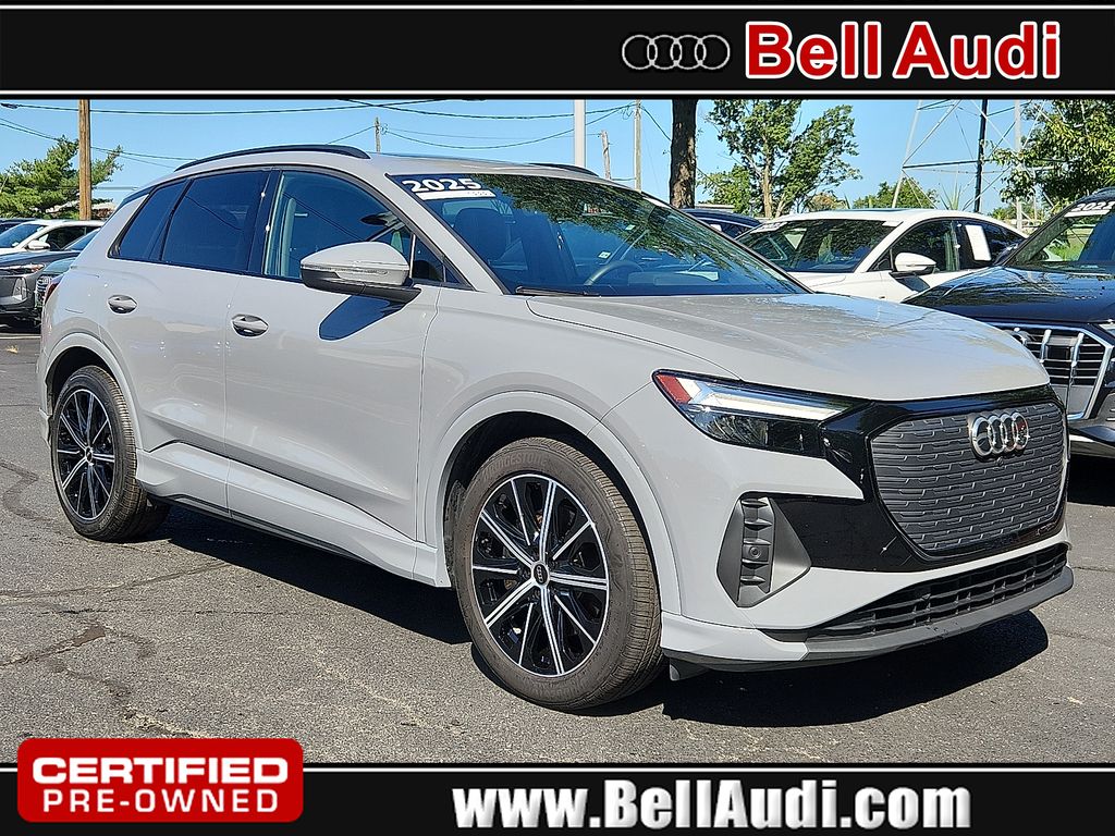 Pebble Gray 2025 Audi Q4 e-tron SUV / Crossover Rear-Wheel Drive Automatic