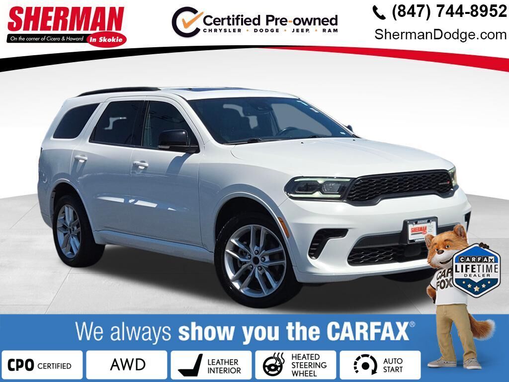 White Knuckle Clearcoat 2024 Dodge Durango SUV / Crossover All-Wheel Drive 8-Speed Automatic