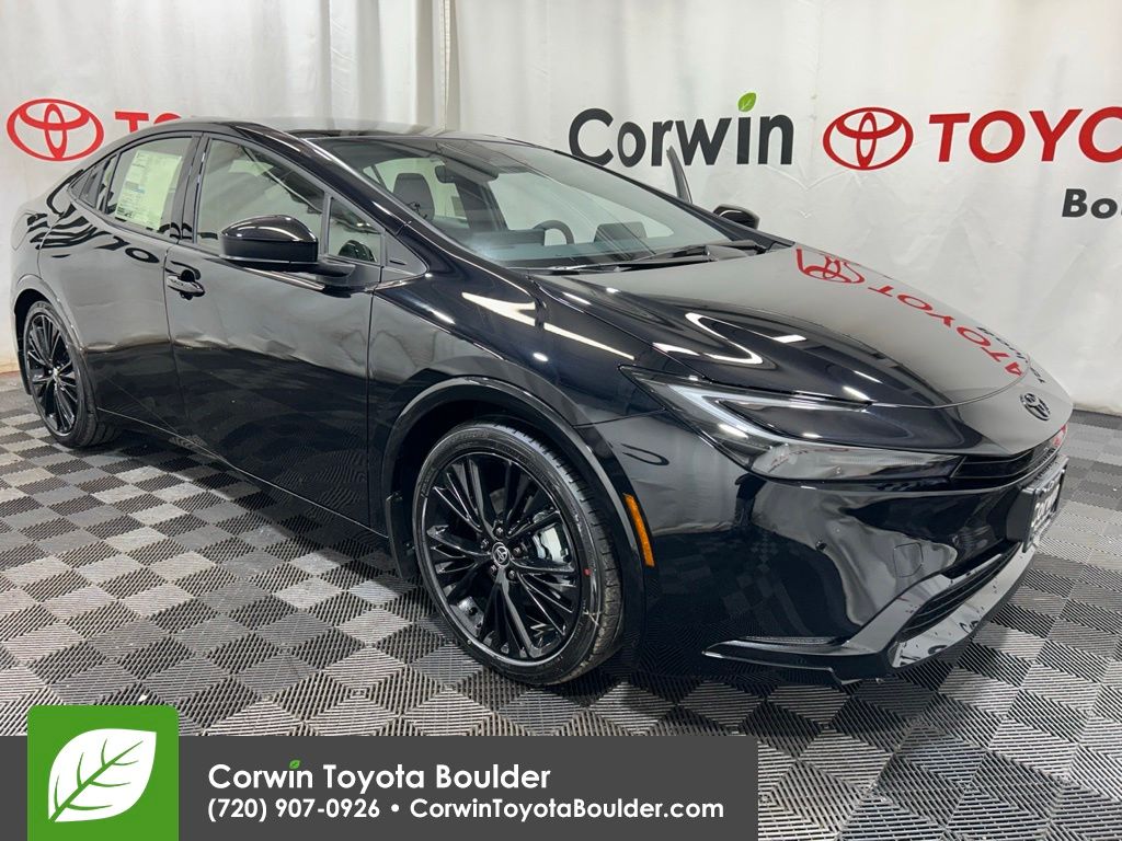 Black 2026 Toyota Prius Plug-In Hybrid Hatchback Front-Wheel Drive Continuously Variable Transmission