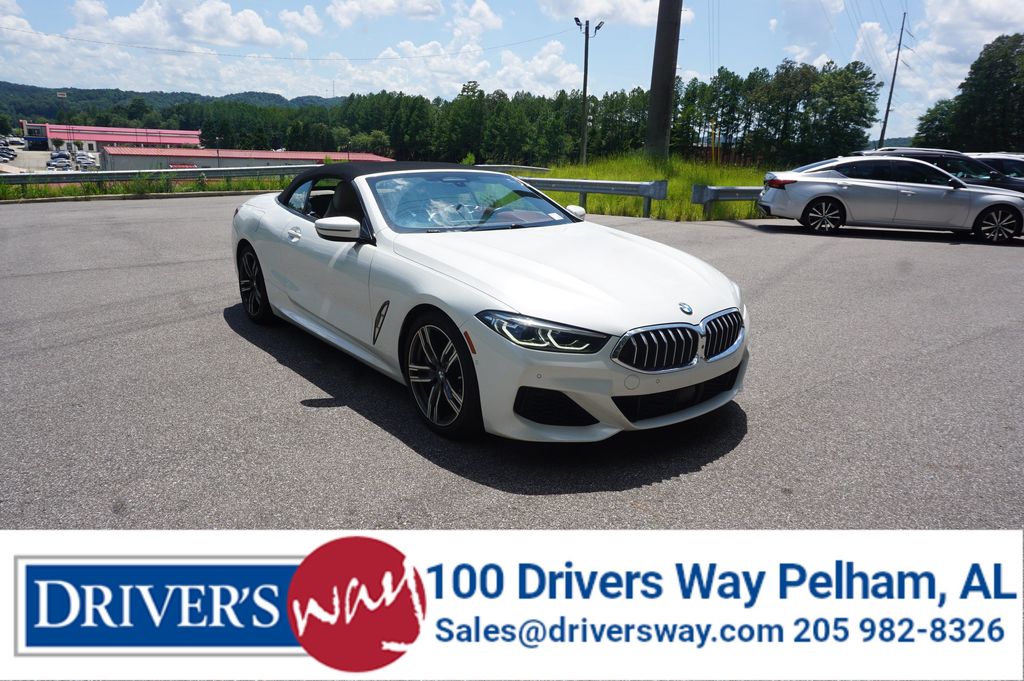 White Metallic 2022 BMW 8 Series Convertible Rear-Wheel Drive Automatic