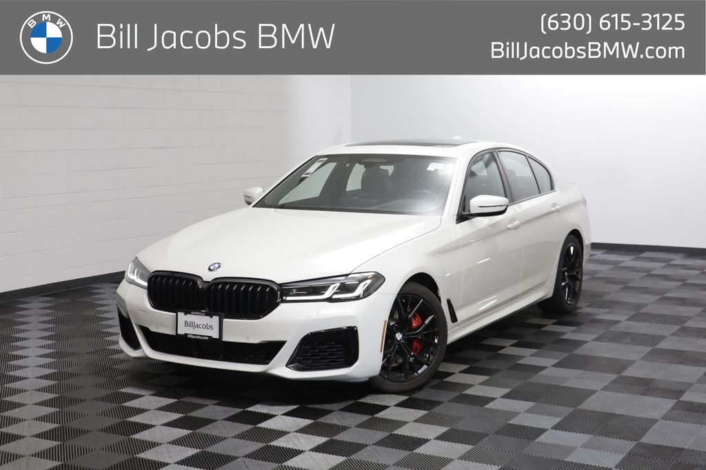 Alpine White 2023 BMW 5 Series Sedan All-Wheel Drive Automatic