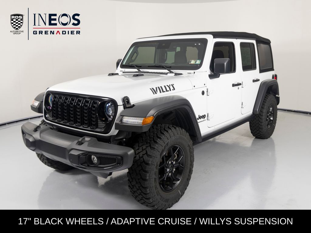 Bright White Clearcoat 2024 Jeep Wrangler SUV / Crossover Four-Wheel Drive 8-Speed Automatic