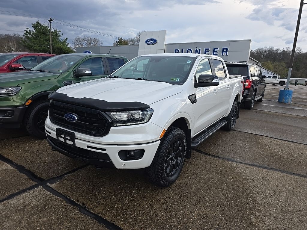 White Platinum 2019 Ford Ranger Lariat SuperCrew 4WD Pickup Truck Four-Wheel Drive Automatic