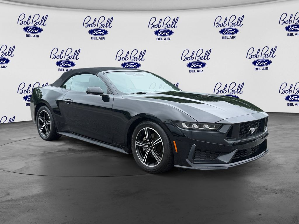Shadow Black 2025 Ford Mustang Convertible Rear-Wheel Drive Automatic