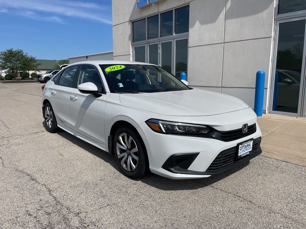 2024 Honda Civic LX FWD Sedan Front-Wheel Drive Continuously Variable Transmission