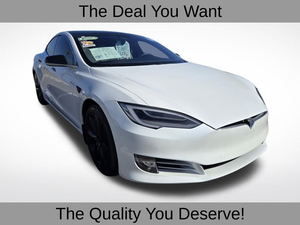 Pearl White Multi-Coat 2021 Tesla Model S Long Range Plus AWD Sedan All-Wheel Drive 1-Speed Automatic