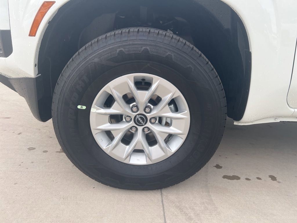 2025 Glacier White Nissan Frontier S 4X4 Truck