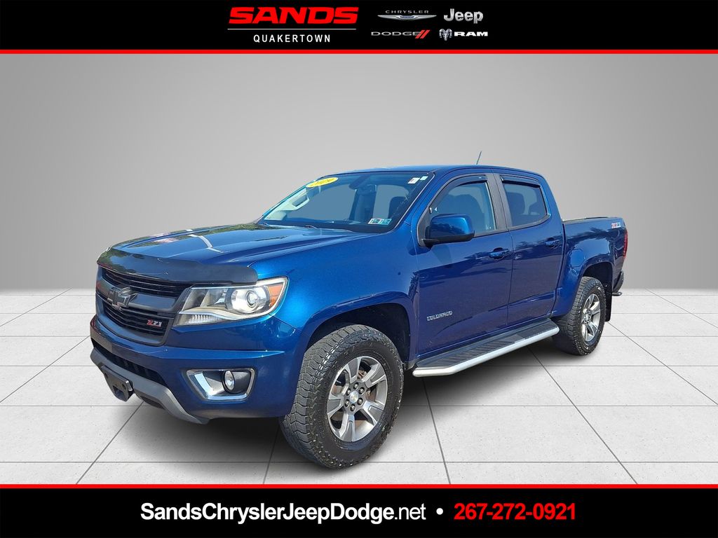 Pacific Blue Metallic 2019 Chevrolet Colorado Pickup Truck Four-Wheel Drive 8-Speed Automatic