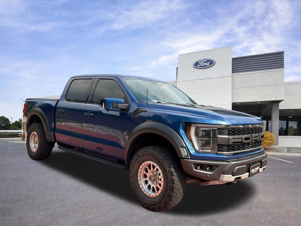 Blue Metallic 2022 Ford F-150 Pickup Truck Four-Wheel Drive Automatic