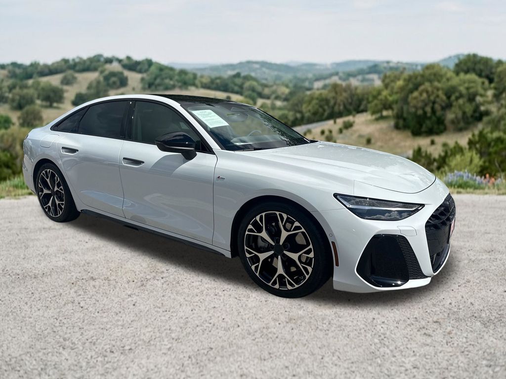 Glacier White Metallic 2026 Audi A6 quattro Prestige 55 TFSI Sedan All-Wheel Drive 7-Speed Automatic
