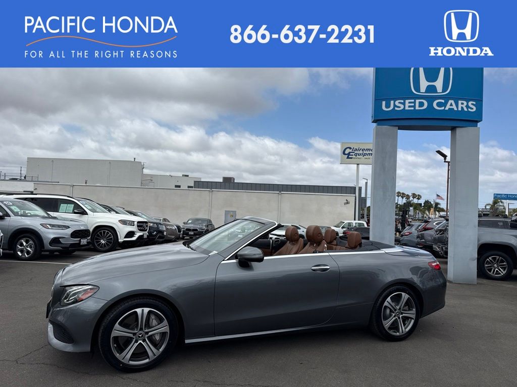 Diamond Silver Metallic 2018 Mercedes-Benz E-Class Convertible Rear-Wheel Drive 9-Speed Automatic