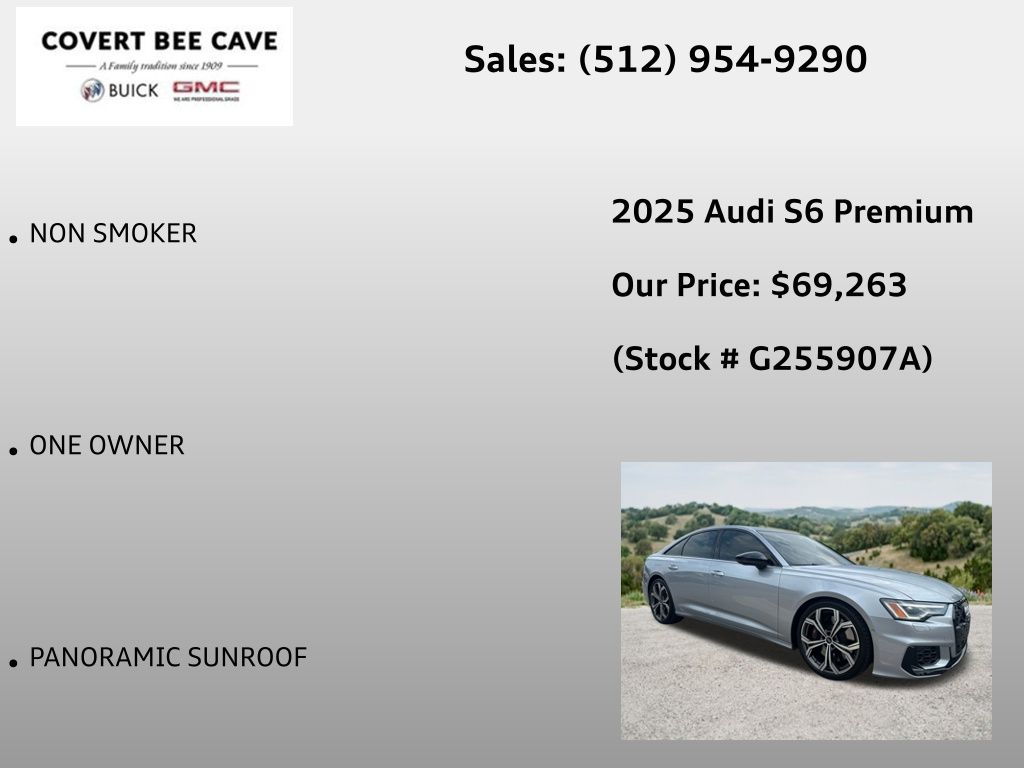 Used Car 2025 Audi S6  2.9t Premium For Sale Under $70,000 In Austin, Texas