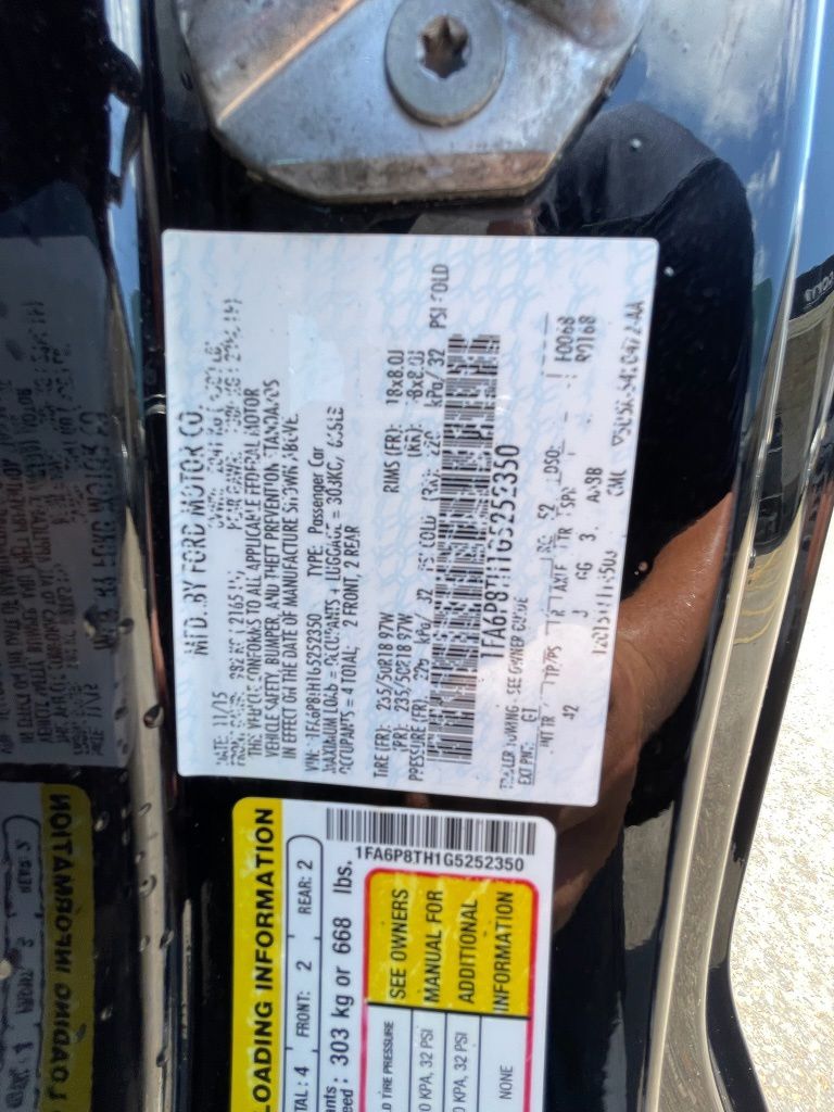 2016 Ford Mustang EcoBoost Premium Black at Wharton Ford