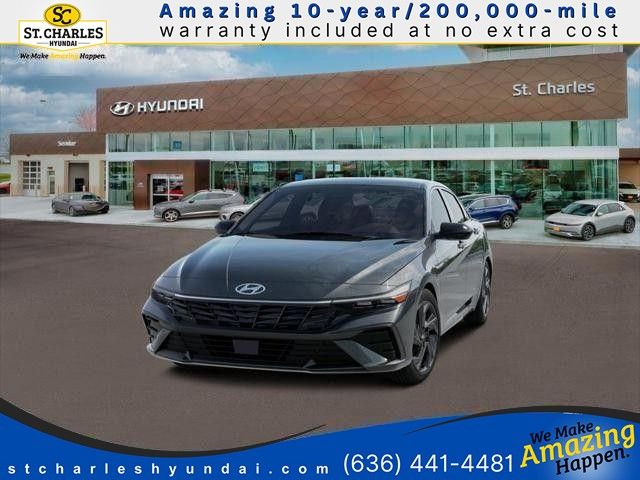 Amazon Gray 2026 Hyundai Elantra Sedan Front-Wheel Drive Continuously Variable Transmission