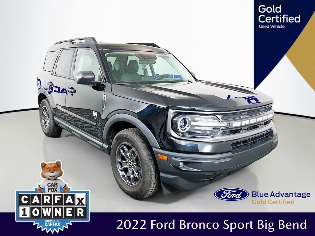 Shadow Black 2022 Ford Bronco Sport SUV / Crossover All-Wheel Drive 8-Speed Automatic