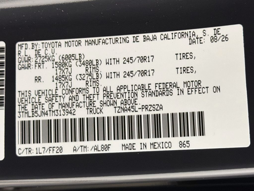 New 2026 Toyota Tacoma Truck