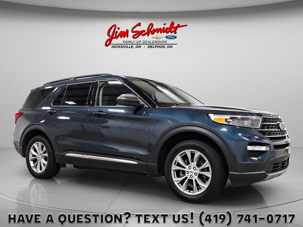Stone Blue Metallic 2022 Ford Explorer XLT AWD SUV / Crossover All-Wheel Drive Automatic