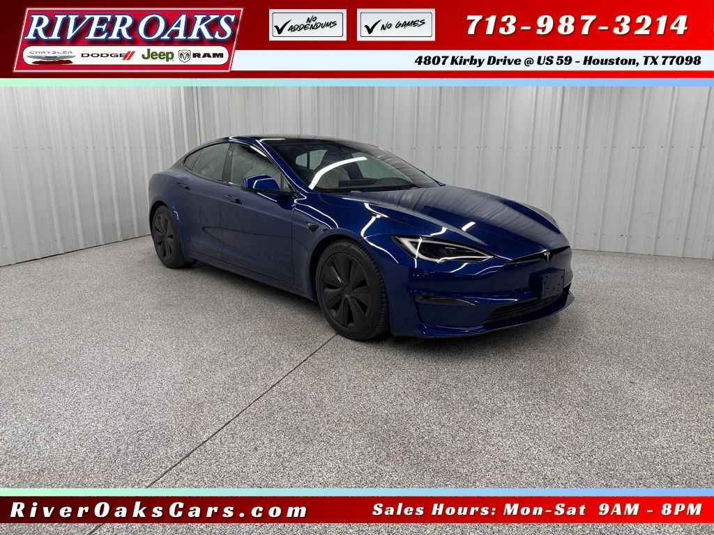 2022 Tesla Model S Plaid Blue at Ultimate Motorsports