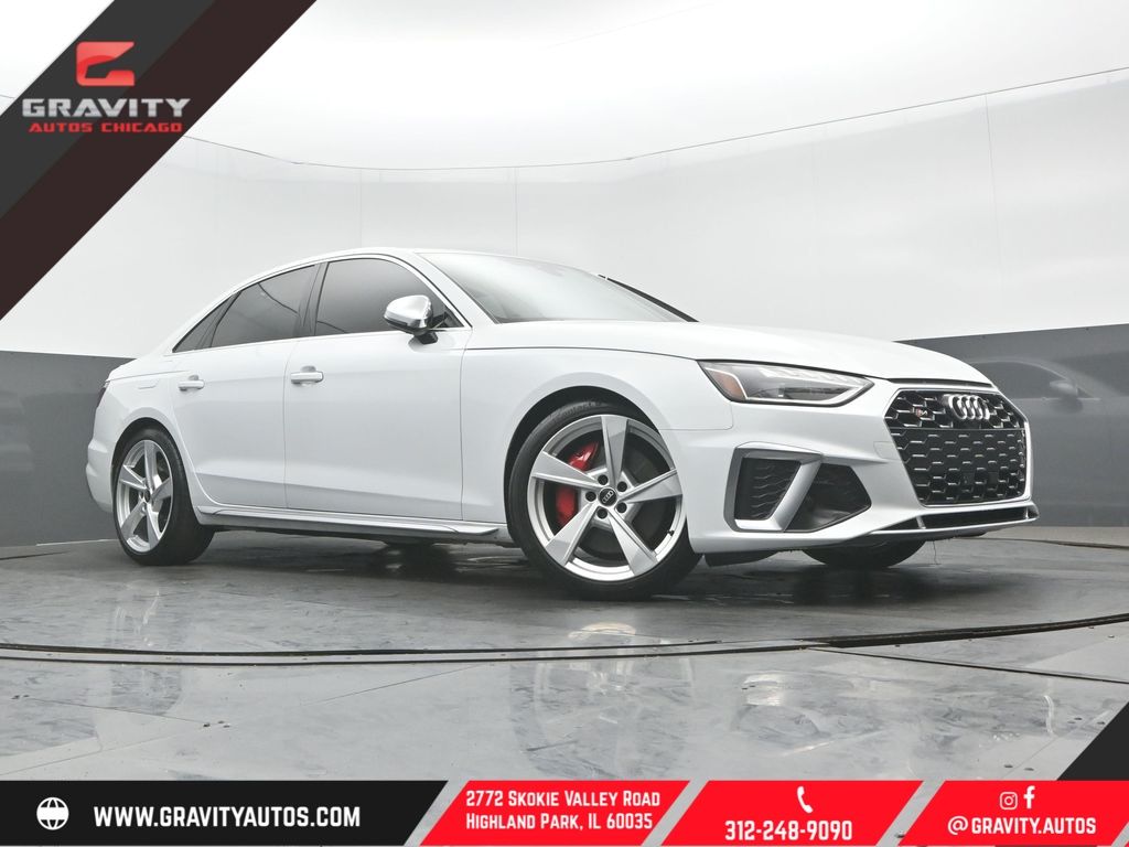 Glacier White Metallic 2023 Audi S4 3.0T quattro Premium Plus AWD Sedan All-Wheel Drive 8-Speed Automatic