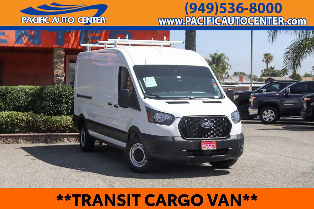 Oxford White 2024 Ford Transit Cargo Van Rear-Wheel Drive