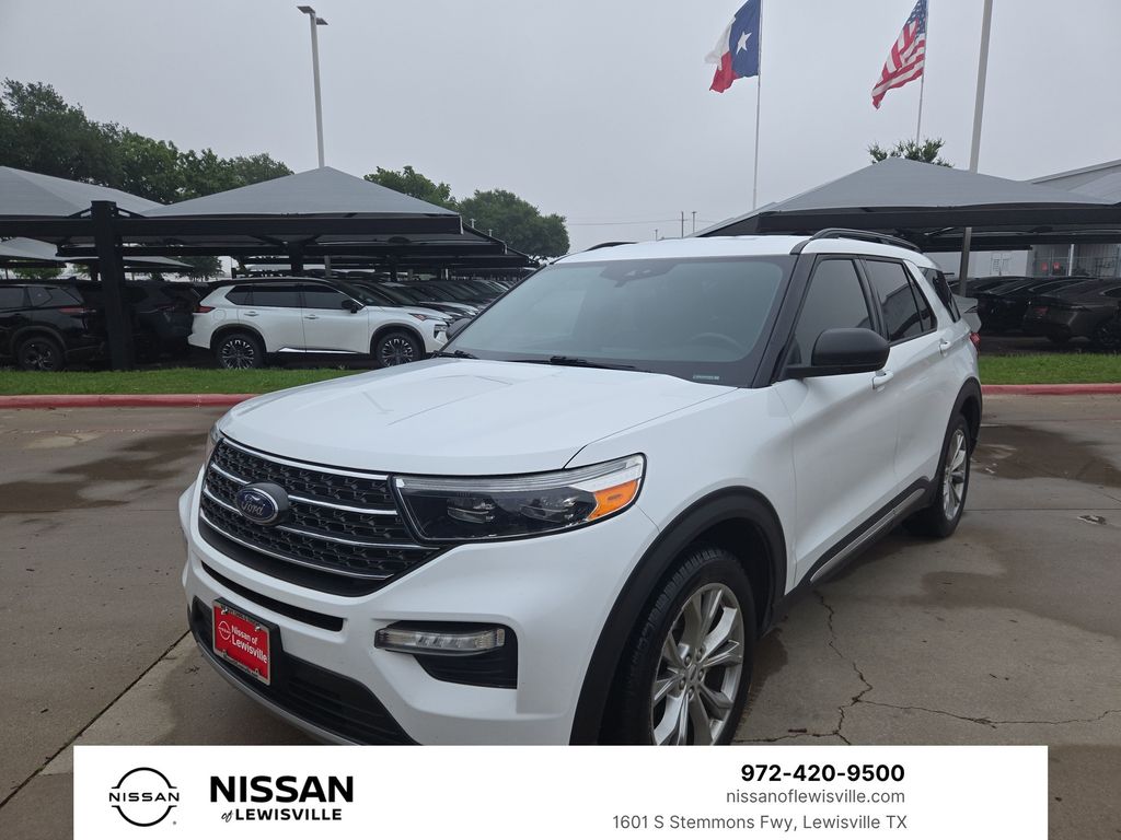 Oxford White 2020 Ford Explorer SUV / Crossover Rear-Wheel Drive Automatic