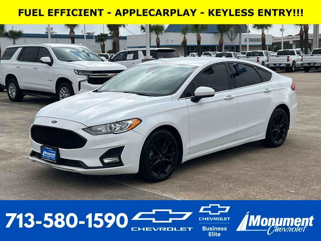 2020 Ford Fusion SE White at DeMontrond Ford