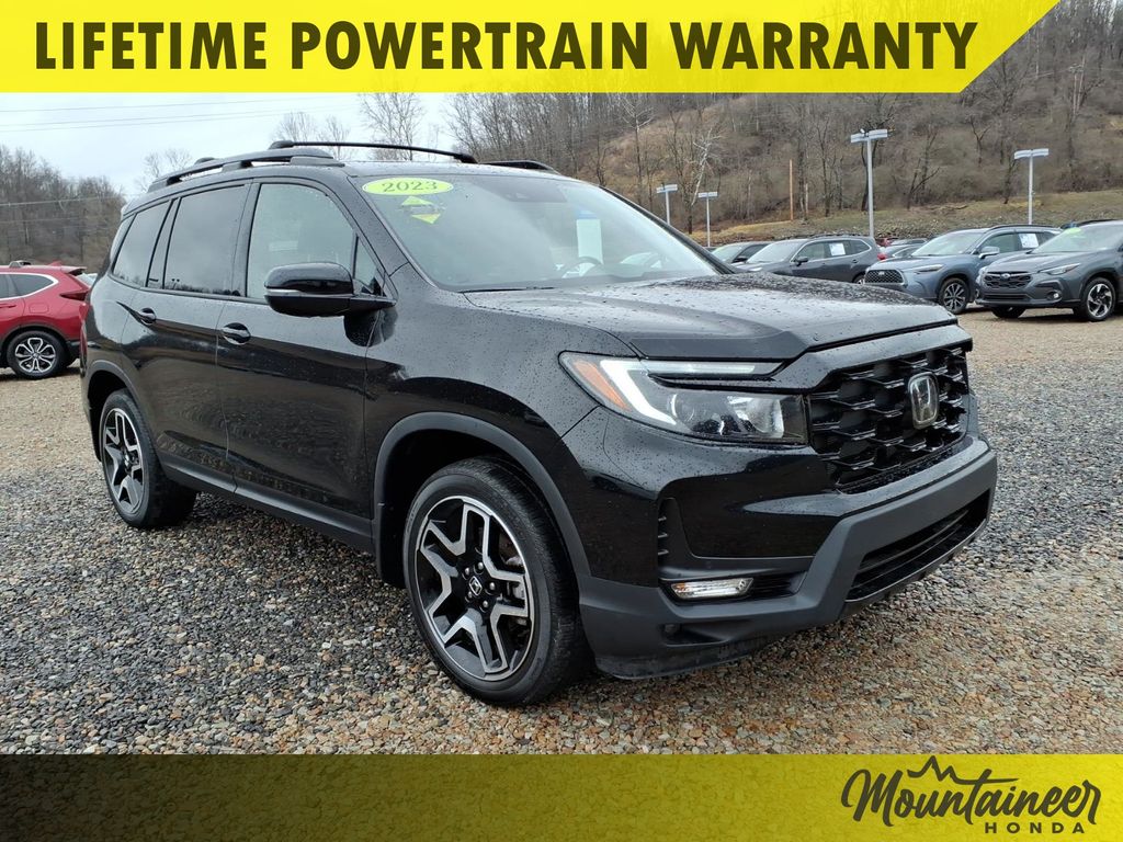 Crystal Black Pearl 2023 Honda Passport Elite AWD SUV / Crossover All-Wheel Drive 9-Speed Automatic