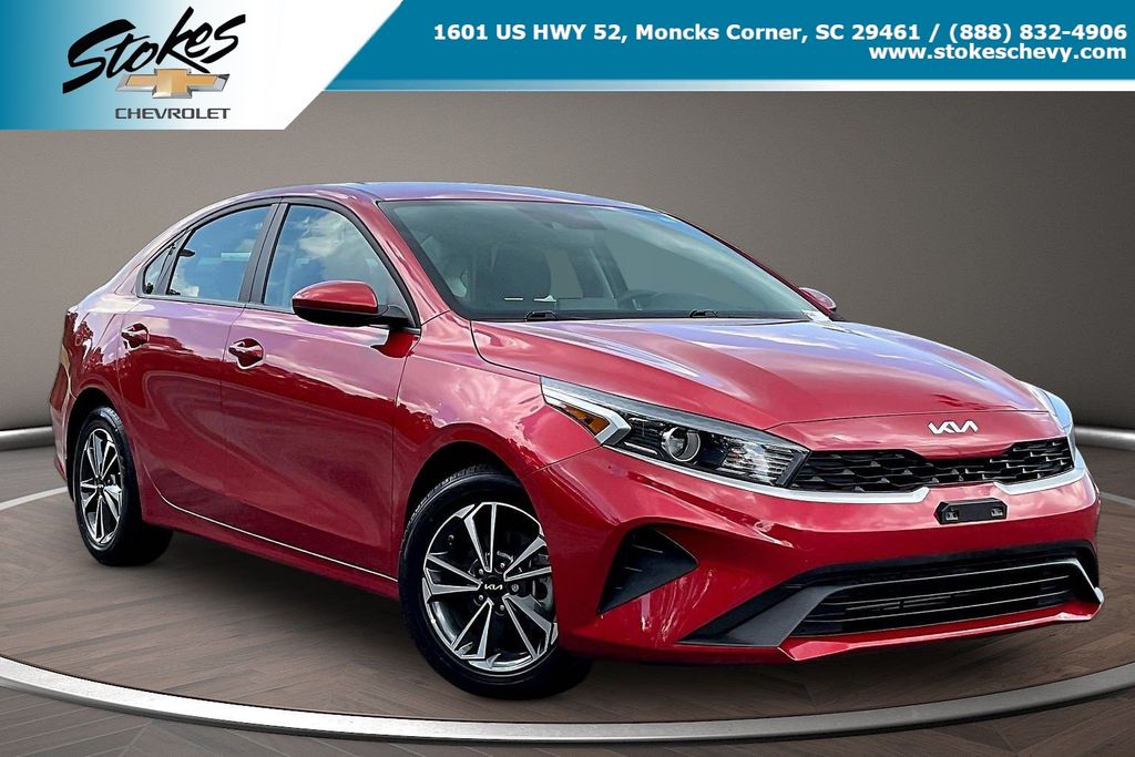 Currant Red 2024 Kia Forte Sedan Front-Wheel Drive Continuously Variable Transmission