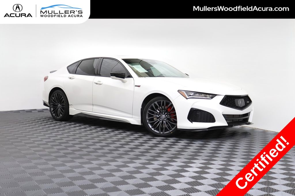 Platinum White Pearl 2021 Acura TLX Sedan All-Wheel Drive Automatic