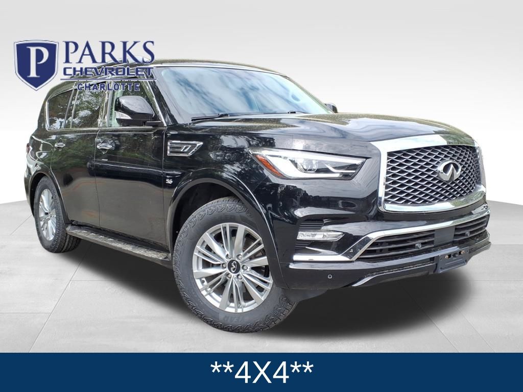 Black Obsidian 2018 INFINITI QX80 4WD SUV / Crossover All-Wheel Drive 7-Speed Automatic