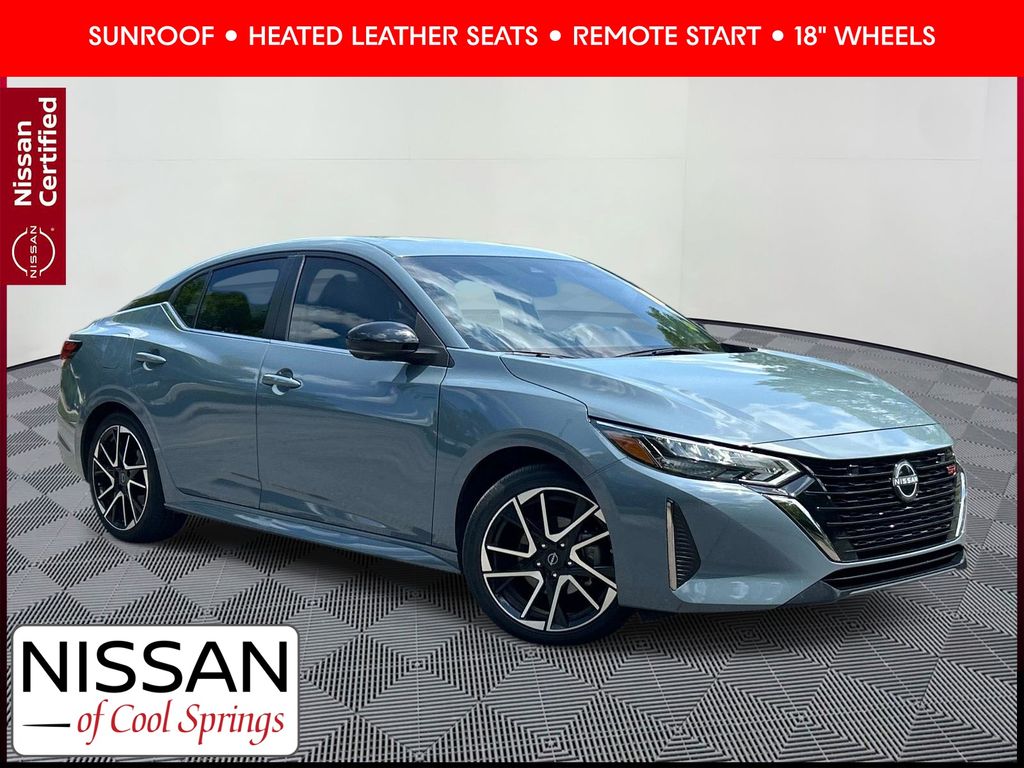 Atlantic Gray Metallic 2025 Nissan Sentra Sedan Front-Wheel Drive Continuously Variable Transmission