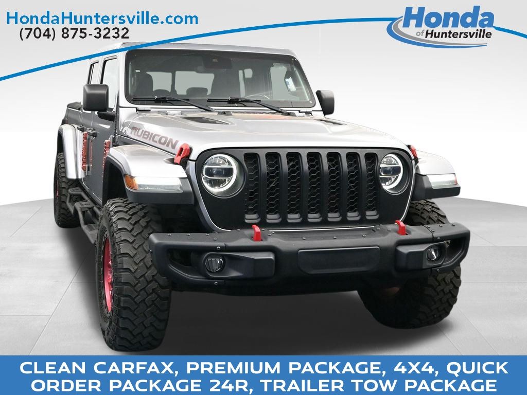 Billet Silver Metallic Clearcoat 2020 Jeep Gladiator Rubicon Crew Cab 4WD Pickup Truck Four-Wheel Drive 8-Speed Automatic