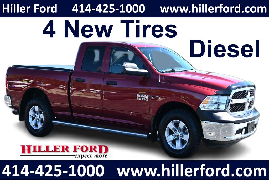Deep Cherry Red Crystal Pearlcoat 2015 RAM 1500 Pickup Truck Four-Wheel Drive 8-Speed Automatic