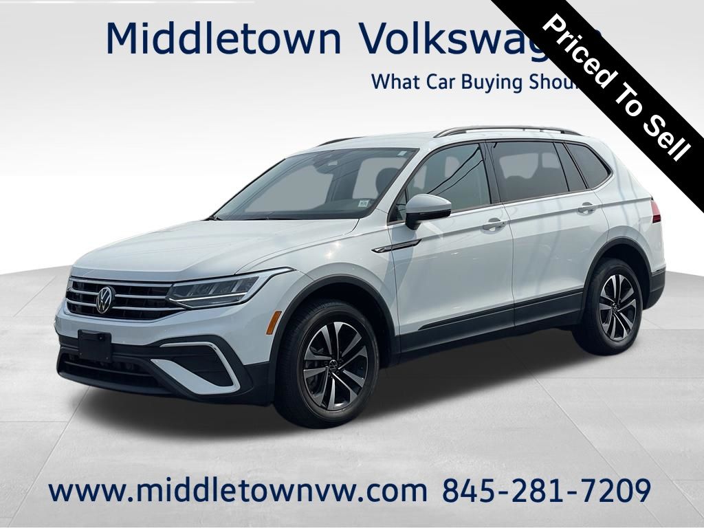 White 2024 Volkswagen Tiguan SUV / Crossover All-Wheel Drive 8-Speed Automatic