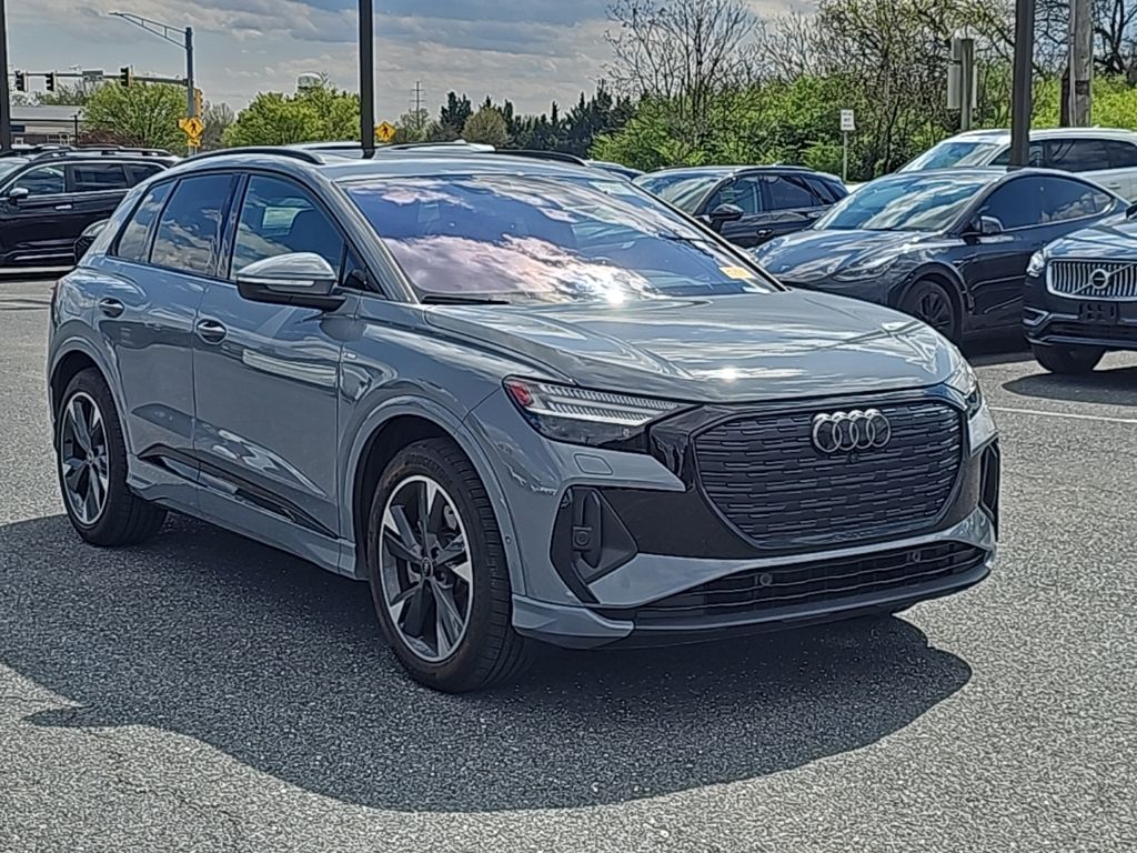Pebble Gray 2024 Audi Q4 e-tron quattro Prestige 55 SUV / Crossover All-Wheel Drive Automatic