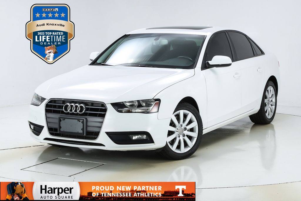 Ibis White 2013 Audi A4 2.0T Premium FWD Sedan Front-Wheel Drive Continuously Variable Transmission