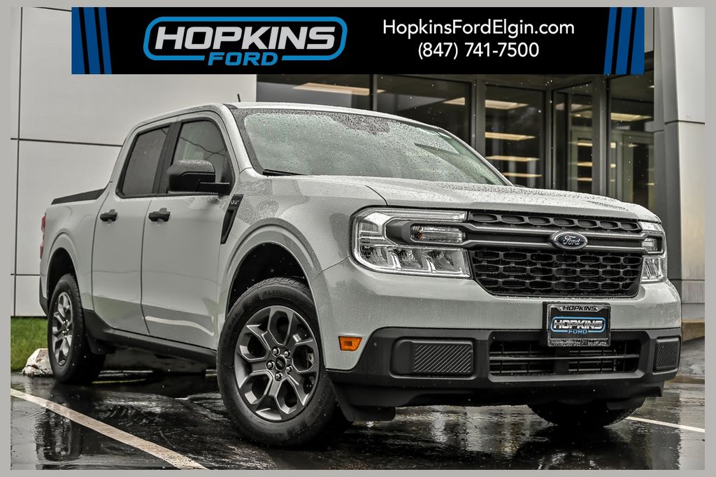 Cactus Gray 2022 Ford Maverick XLT SuperCrew AWD Pickup Truck All-Wheel Drive 8-Speed Automatic