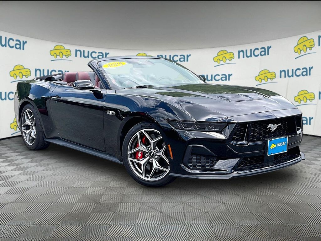 Black 2025 Ford Mustang Convertible Rear-Wheel Drive 