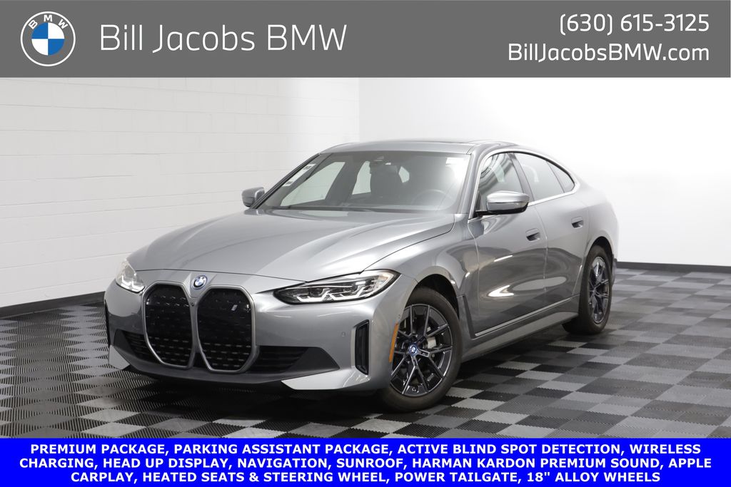 Skyscraper Gray Metallic 2023 BMW i4 Sedan Rear-Wheel Drive Automatic