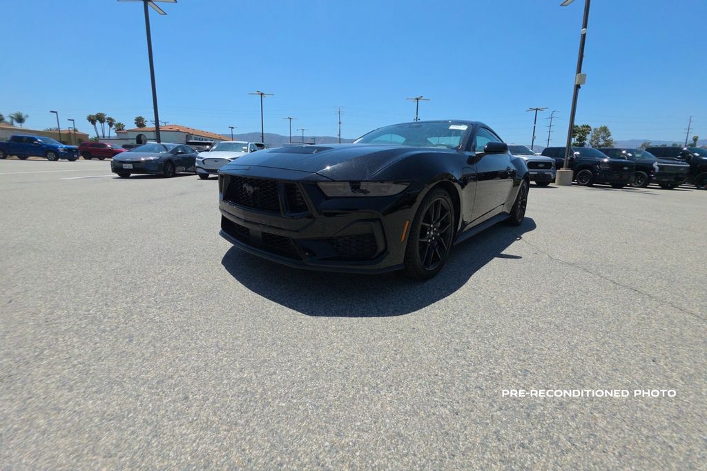 Shadow Black 2025 Ford Mustang Coupe Rear-Wheel Drive Automatic