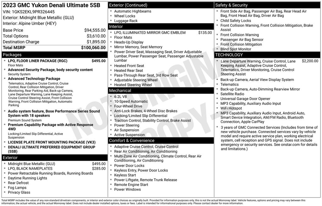 2023 GMC Yukon Denali Ultimate